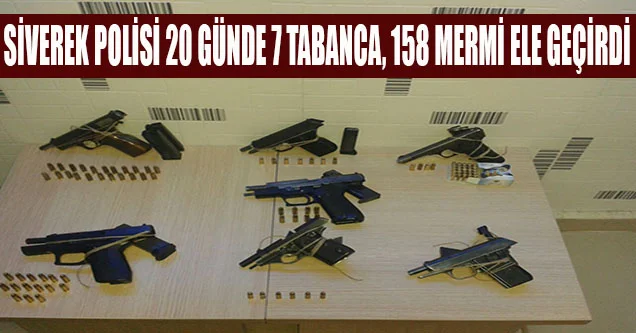 Siverek Polisi, 20 Günde 7 Tabanca Ele Geçirdi