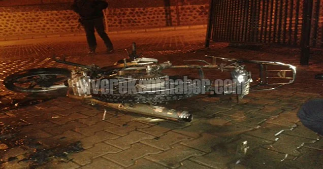 Siverek’te Çalıntı Motosikleti Yaktılar!