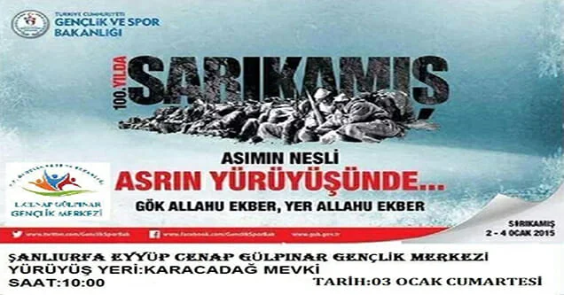 Siverek’te Sarıkamış Şehitlerini Anma Yürüyüşü düzenlenecek