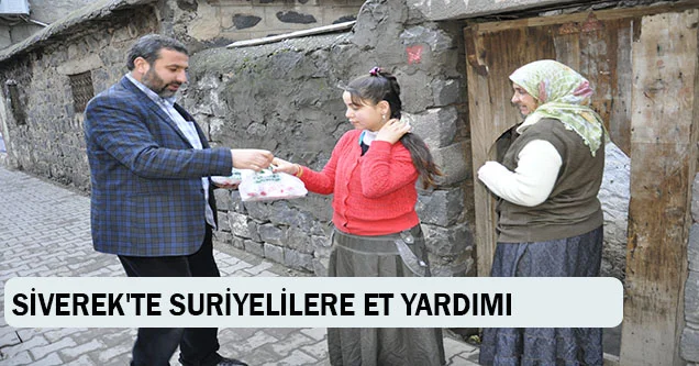 Siverek’e Sığınan Suriyelilere Et Yardımı