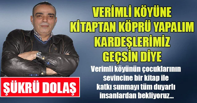 Verimli Köyüne Kitaptan Köprü Yapalım