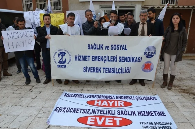 Siverek SES Şubesi Basın Açıklaması Düzenledi