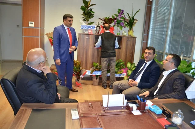 Belediye Başkanı Yılmaz, SGK Müdürü Akaray’ı ziyaret etti