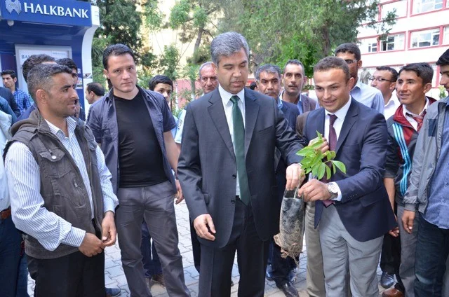 Siverek Kaymakamlığından Fidan Dağıtımı