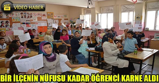 Siverekli Öğrencilerin Karne Sevinci