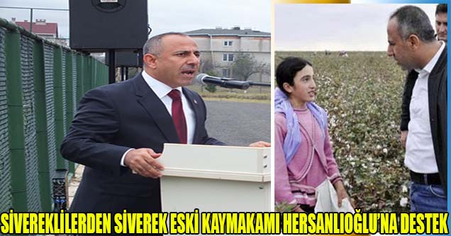 Sivereklilerden Siverek Eski Kaymakamı Hersanlıoğlu’na Destek