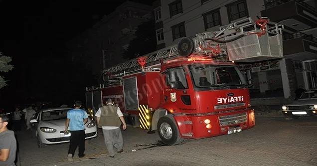 Apartman dairesinde çıkan yangın korkuttu