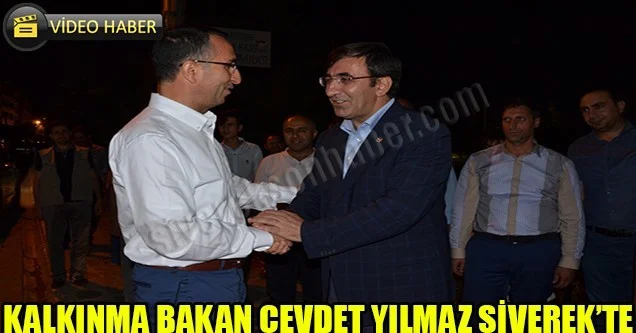 Kalkınma Bakan Cevdet Yılmaz Siverek’te