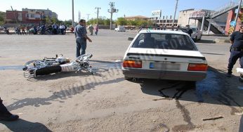 Otomobil ile motosiklet çarpıştı: 1 yaralı