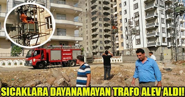 Sıcaklara dayanamayan trafo alev aldı!