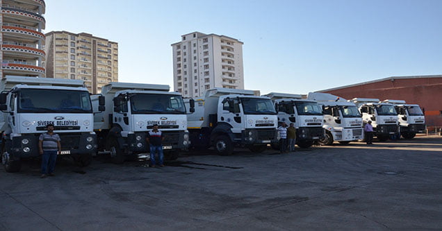 Siverek Belediyesinin araç filosu güçleniyor