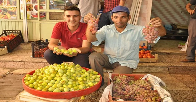 Siverek üzümü ve inciri pazara indi