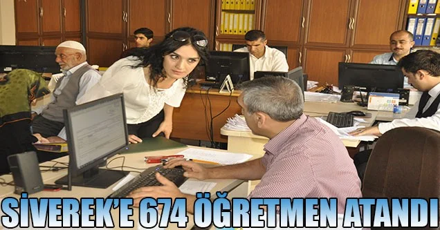 Siverek’e 674 öğretmen atandı
