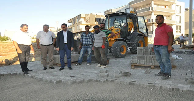Siverek’te kilit parke taşı çalışmaları tam gaz devam ediyor
