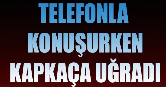 Telefonla konuşurken kapkaça uğradı