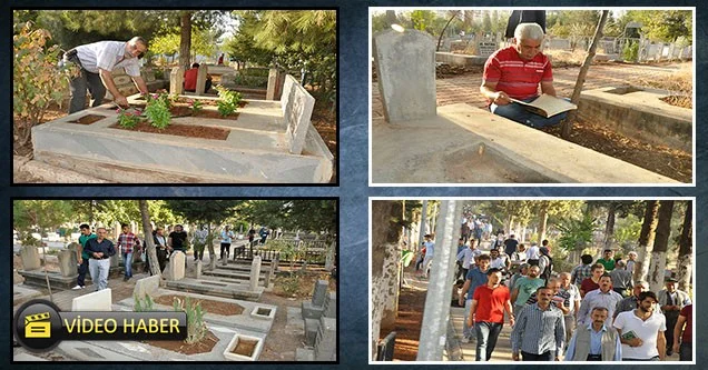 Siverekli vatandaşlar mezarlıklara akın etti