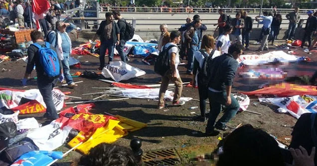 Ankara’da tren garına giden köprü altında patlama!