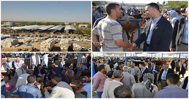 Belediye Başkanı Yılmaz, hayvan pazarı esnafını ziyaret etti