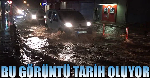 Cumhuriyet caddesinde hummalı çalışma başlatıldı