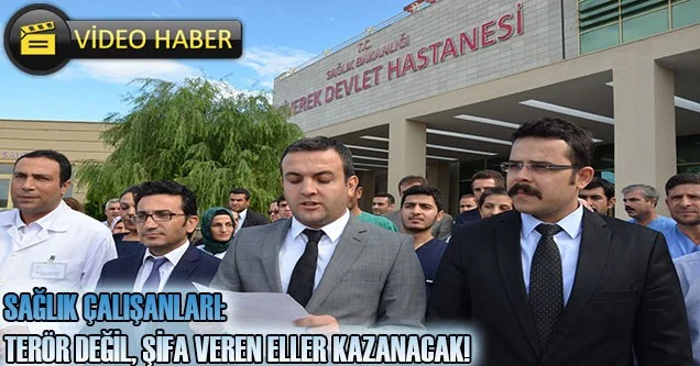 Siverek Devlet Hastanesi çalışanlarından basın açıklaması