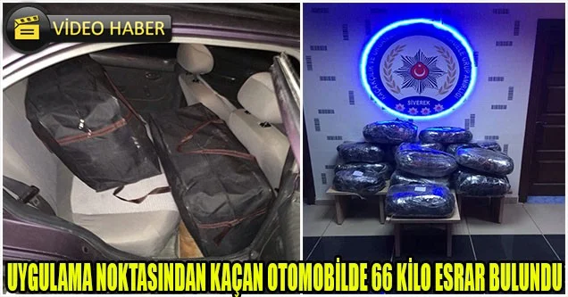 Siverek’te 66 kilo esrar ele geçirildi