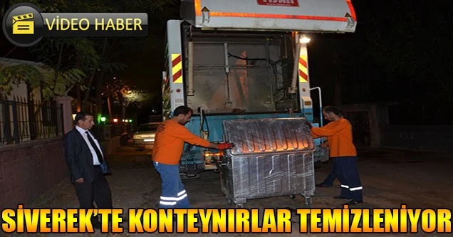 Siverek’te çöp konteynırları temizleniyor