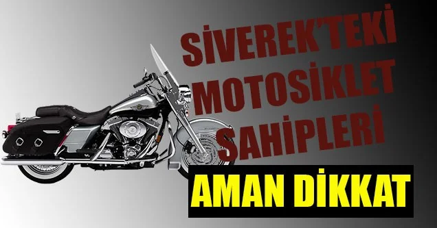 Siverek’te hafta sonu 6 motosiklet çalındı!