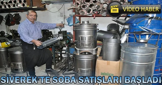 Siverek’te kış aylarının gelmesiyle soba satışları başladı