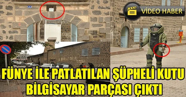 Şüpheli paket bilgisayar parçası çıktı!