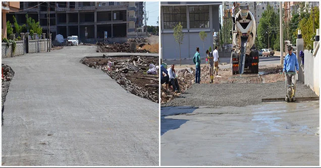 Yeni yerleşim alanlarının yolları betonlanıyor