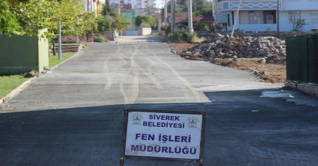 Bahçelievler mahallesinde yollar betonlanıyor