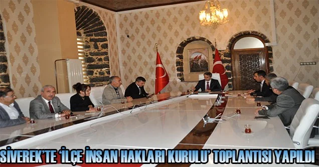 İlçe İnsan Hakları Kurulu toplantısı yapıldı