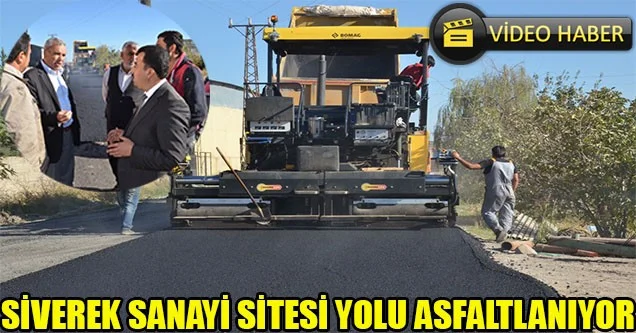 Sanayi sitesinin yolu asfaltlanıyor