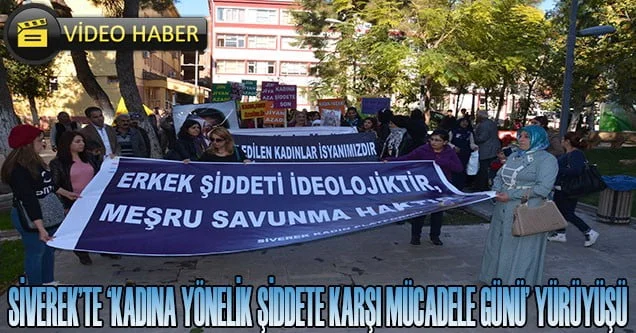 Siverek’te kadınlar şiddete karşı yürüdü