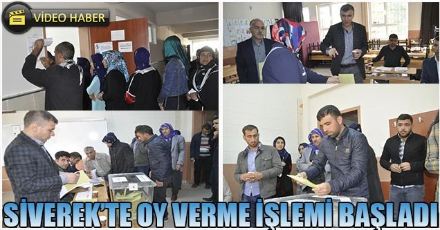 Siverek’te oy verme işlemi başladı