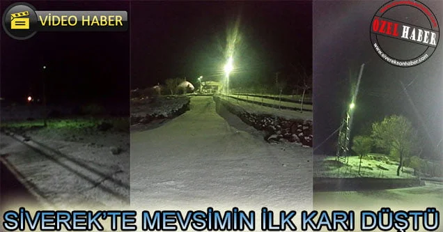 Siverek’te mevsimin ilk karı düştü