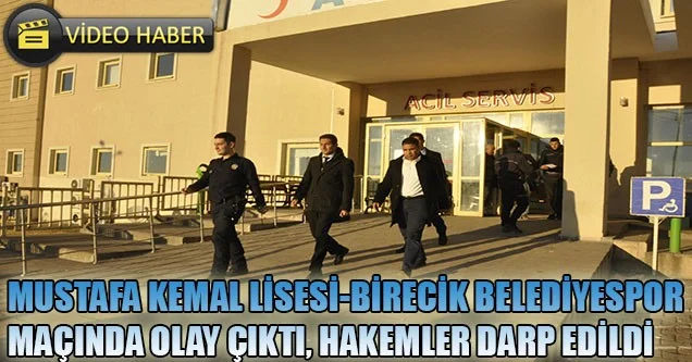 Maçta Olay Çıktı Hakem Darp Edildi!