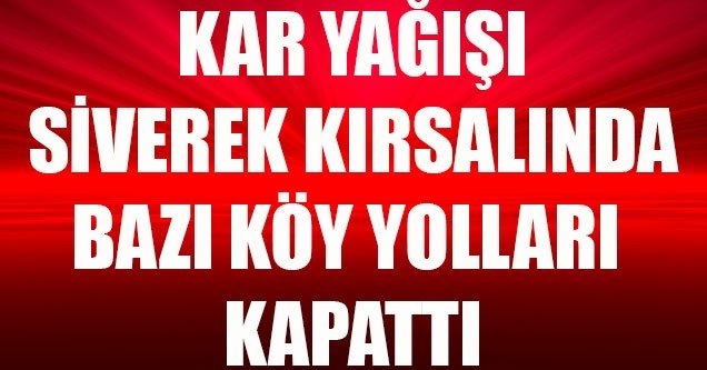 Siverek Kırsalında Kar Yağışı