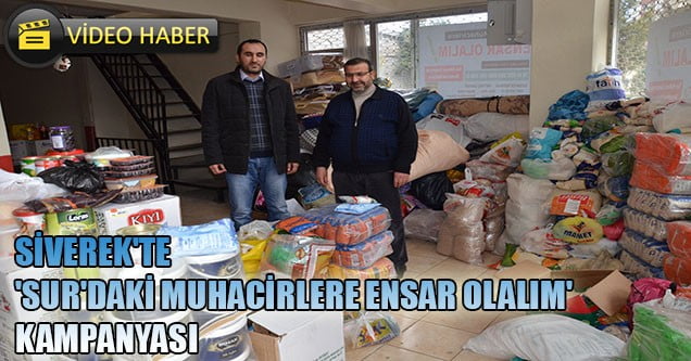 ‘Sur’daki Muhacirlere Ensar Olalım’ Kampanyası
