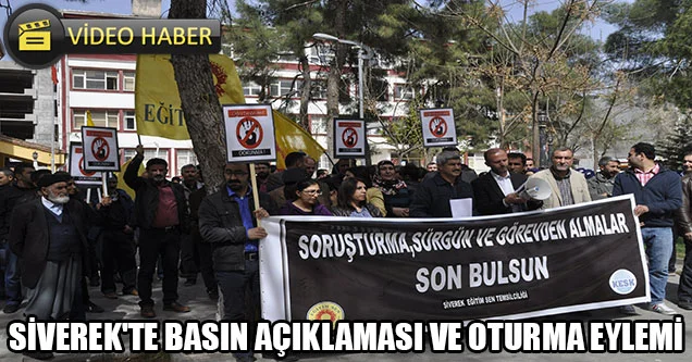 Siverek’te Basın Açıklaması ve Oturma Eylemi