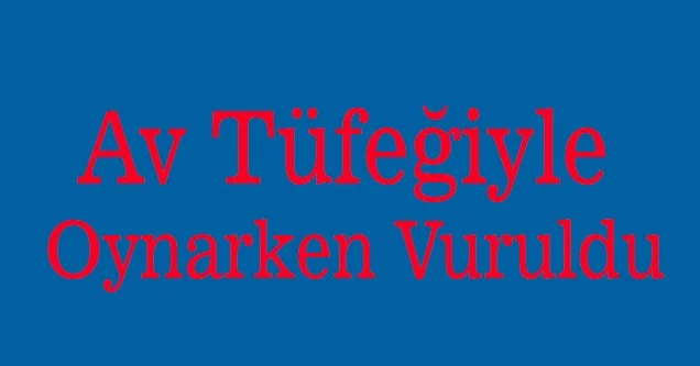 Av Tüfeğiyle Oynarken Vuruldu