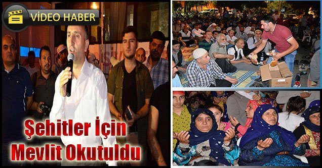 Siverek’te şehitler için mevlit okutuldu