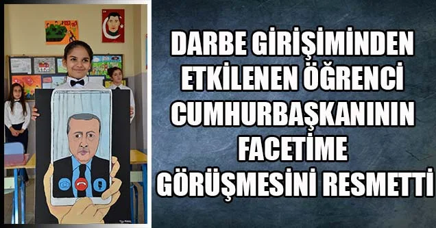 Cumhurbaşkanının Facetime Görüşmesini Resmetti