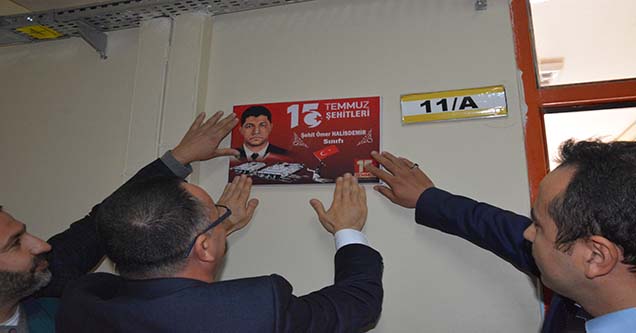 15 Temmuz Şehitlerinin İsimleri Sınıflarda Yaşatılacak