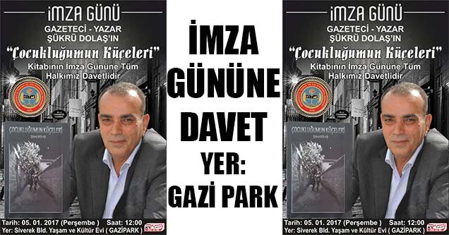 Şükrü Dolaş çıkan kitabını imzalayacak