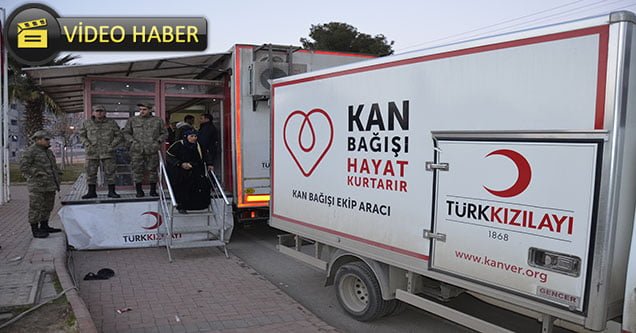 Asker ve Vatandaş Kan Bağışı İçin Seferber Oldu