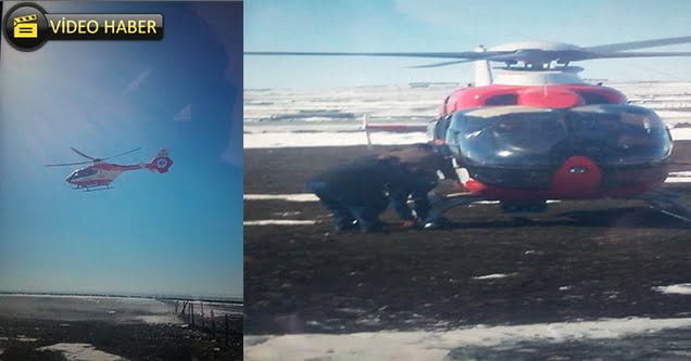 Lösemi hastasının imdadına ambulans helikopter yetişti