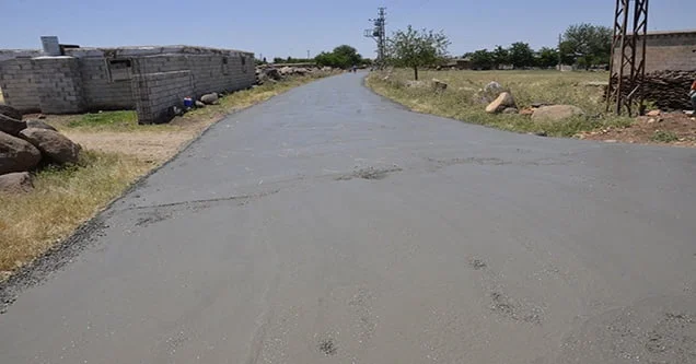 Siverek kırsalında beton yol oranı artıyor