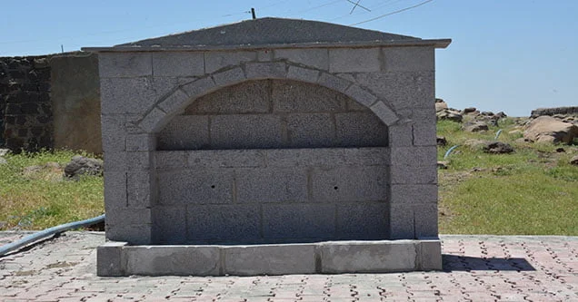 Geleneksel köy çeşmelerine geri dönülüyor