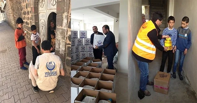 Siverek-Der ihtiyaç sahiplerine gıda yardımı yaptı